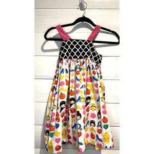 Handmade Disney Princess Emoji Dress, Girls Size 5-6